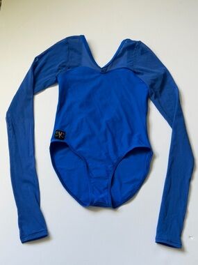Long-Sleeve Royal Blue Dance Leotard Kandi Kouture CL